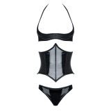Schwarzes Set DE448 von Demoniq Hard Candy Collection | Fesselliebe.de