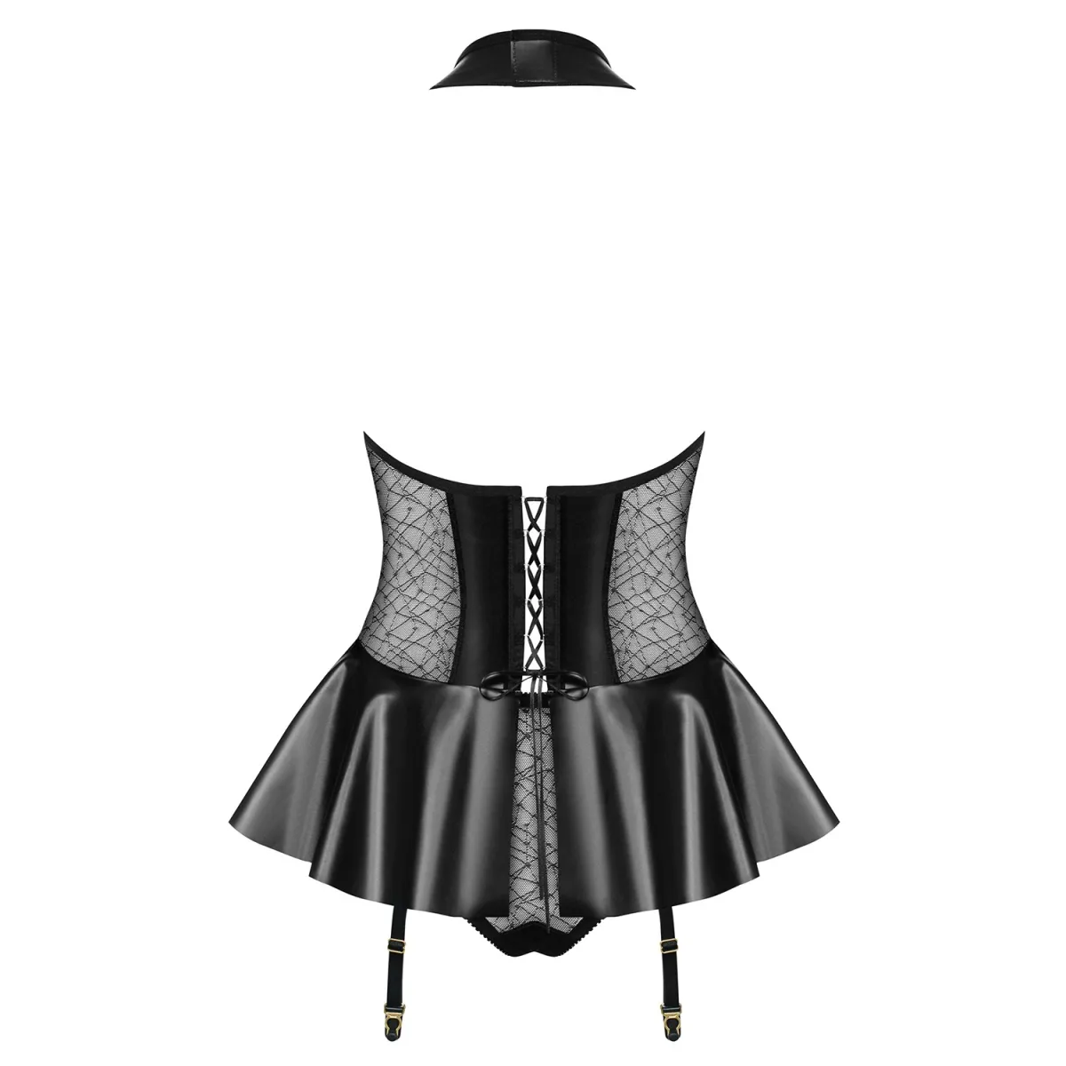 859-COR-1 Corsage schwarz von Obsessive | Fesselliebe.de