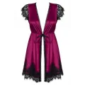 861-PEI-5 Peignoir magenta von Obsessive