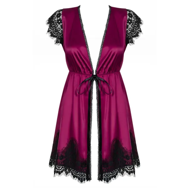 861-PEI-5 Peignoir magenta von Obsessive | Fesselliebe.de