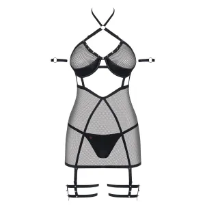 858-CHE-1 Chermise schwarz von Obsessive