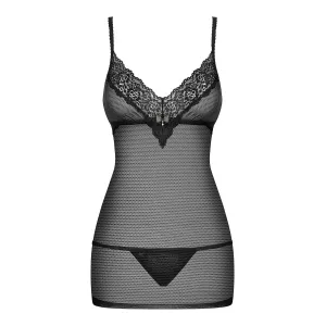 852-CHE-1 Chermise schwarz von Obsessive | Fesselliebe.de