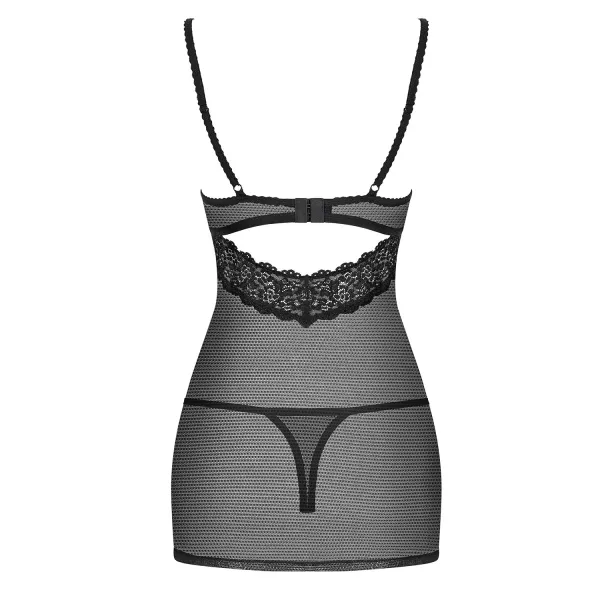 852-CHE-1 Chermise schwarz von Obsessive | Fesselliebe.de