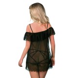 Schwarzes Chemise D-310 von Excellent Beauty | Fesselliebe.de