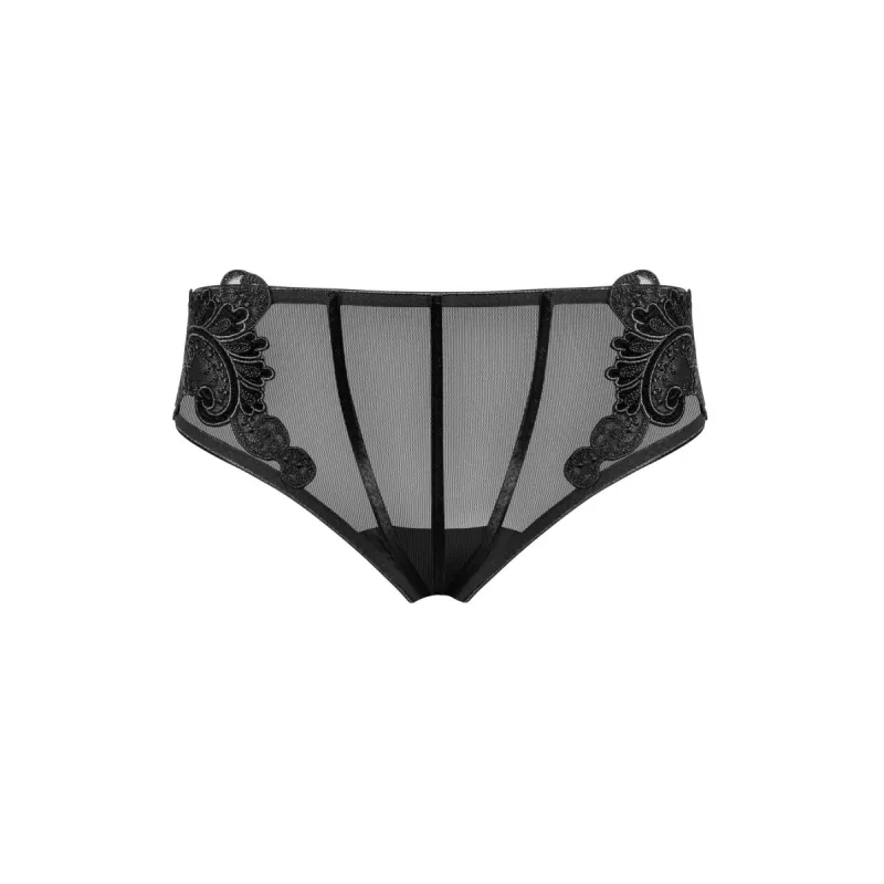 Damen Tüll Slip mit Stickerei 1818 von Petite Noir | Fesselliebe.de