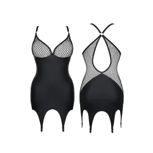 Schwarzes Strapskleid DDEris001 von Demoniq Dark Desire Collection