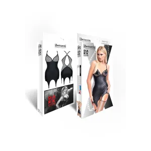 Schwarzes Strapskleid DDEris001 von Demoniq Dark Desire Collection