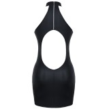 Schwarzes Minikleid DDFeme001 von Demoniq Dark Desire Collection | Fesselliebe.de
