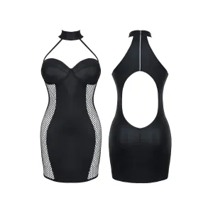 Schwarzes Minikleid DDFeme001 von Demoniq Dark Desire Collection