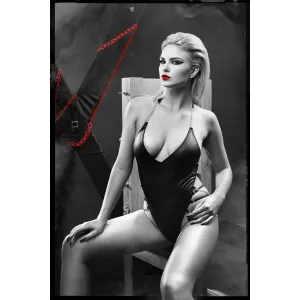 Schwarzer Ketten-Body DDLitai001 von Demoniq Dark Desire Collection | Fesselliebe.de