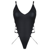 Schwarzer Ketten-Body DDLitai001 von Demoniq Dark Desire Collection | Fesselliebe.de