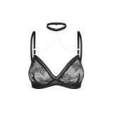 BH-Träger, Halsband und goldenen Ketten 2618 von Petite Noir | Fesselliebe.de