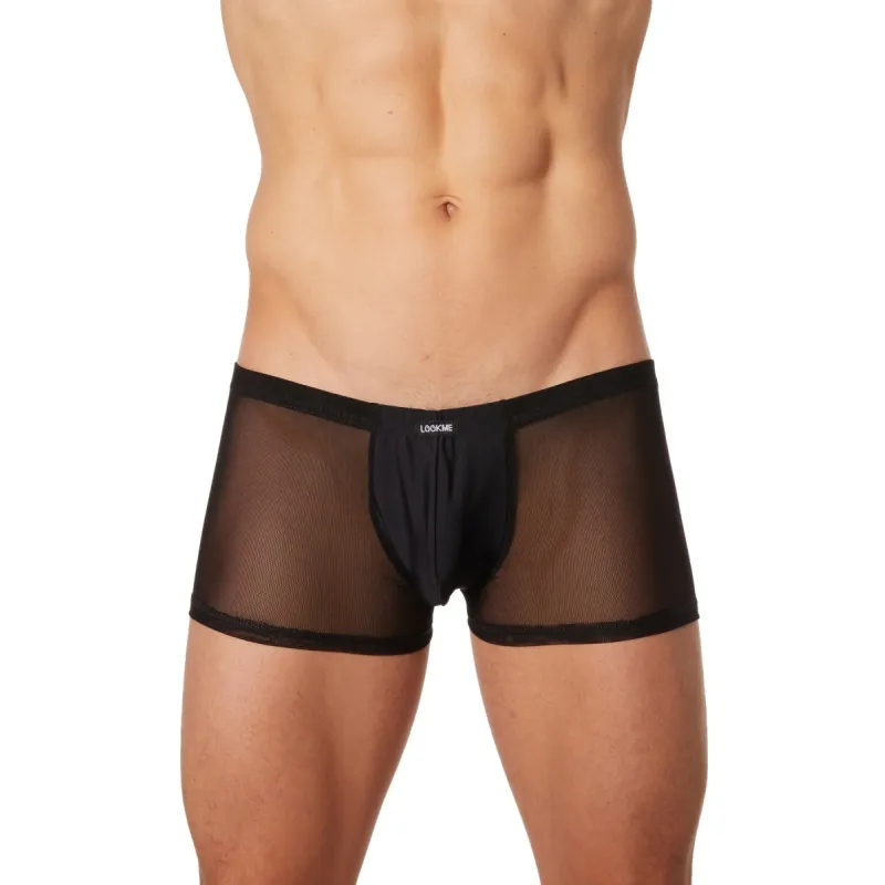 Schwarze Herren Boxer Short 902-67 von Look Me | Fesselliebe.de