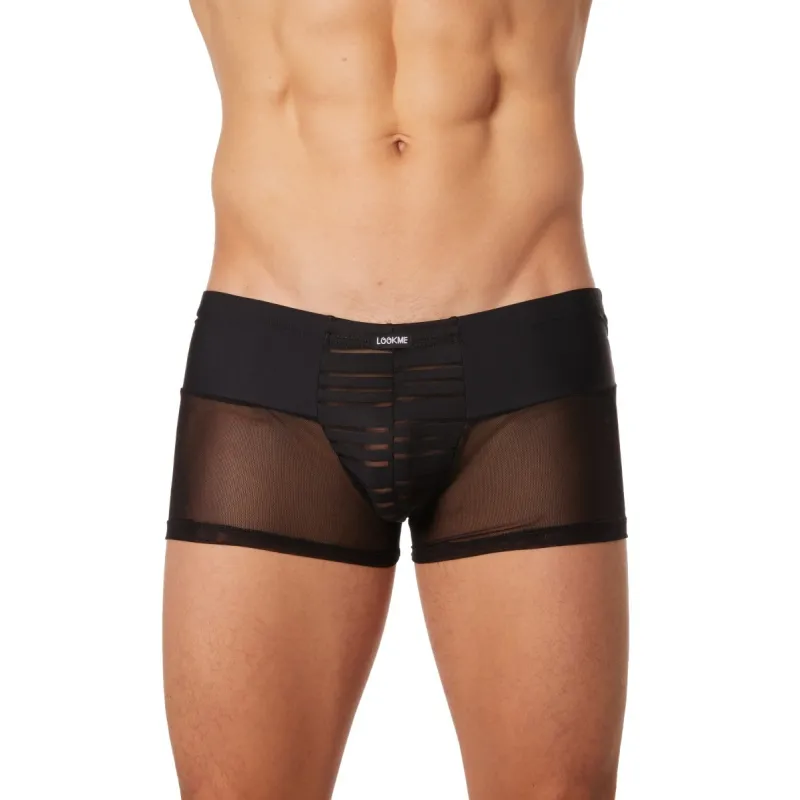 Schwarze Herren Boxer Short 2906-67 von Look Me | Fesselliebe.de
