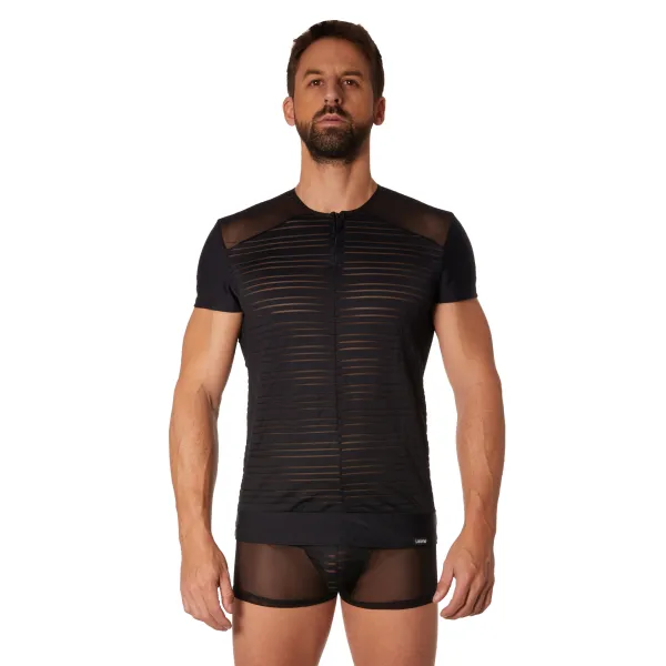 Schwarzes Herren T-Shirt 906-81 von Look Me | Fesselliebe.de