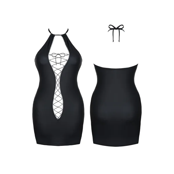 Schwarzes Minikleid DDFojbe001 von Demoniq Dark Desire Collection | Fesselliebe.de