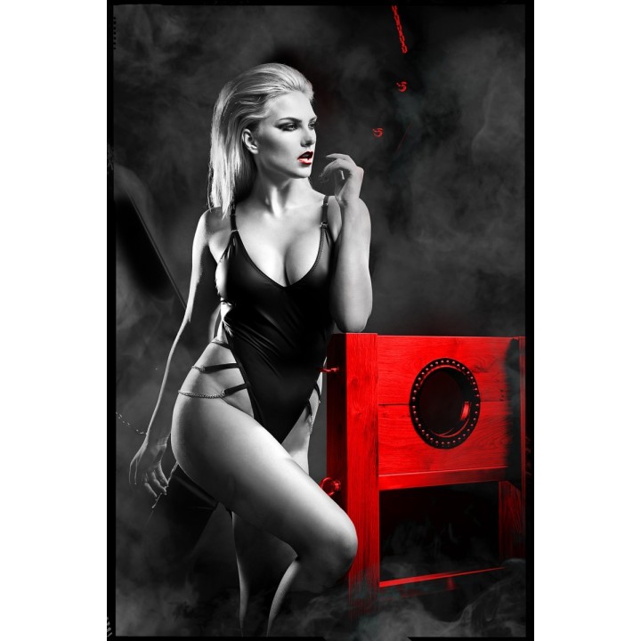 Schwarzer Ketten-Body DDKery001 von Demoniq Dark Desire Collection | Fesselliebe.de