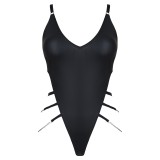 Schwarzer Ketten-Body DDKery001 von Demoniq Dark Desire Collection | Fesselliebe.de