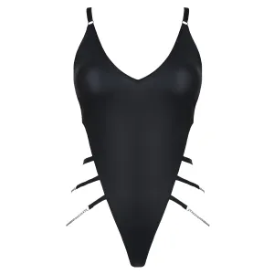 Schwarzer Ketten-Body DDKery001 von Demoniq Dark Desire Collection