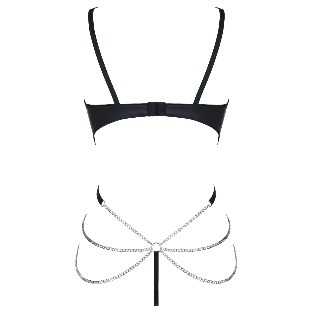 Schwarzer Ketten-Body DDKery001 von Demoniq Dark Desire Collection | Fesselliebe.de