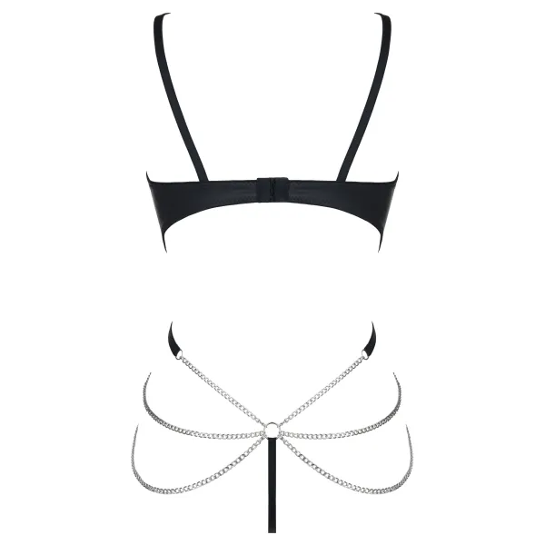 Schwarzer Ketten-Body DDKery001 von Demoniq Dark Desire Collection | Fesselliebe.de