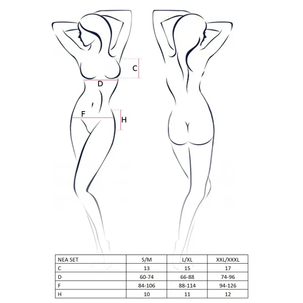 Schwarz/pinkes ouvert Chemise Praline von Passion Devil Collection | Fesselliebe.de