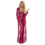 Langes weinrotes Kleid So Elegant von Provocative | Fesselliebe.de