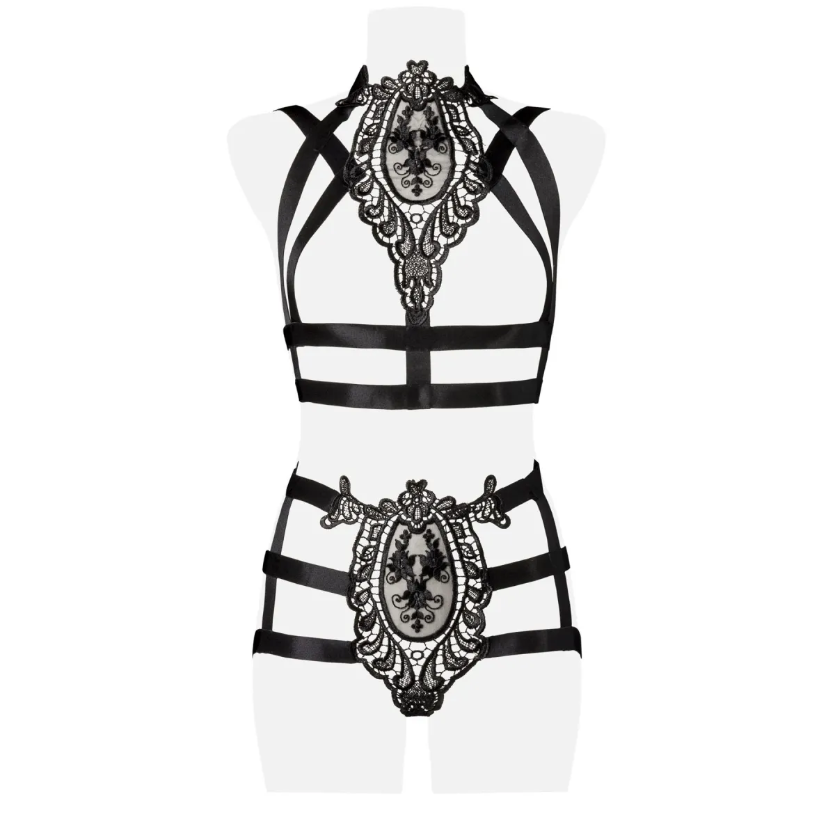 2-teiliges Harness Set 15125 von Grey Velvet | Fesselliebe.de