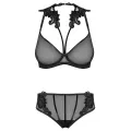 Set aus Bügel-BH mit Stickerei und Panty 171818 von Petite Noir