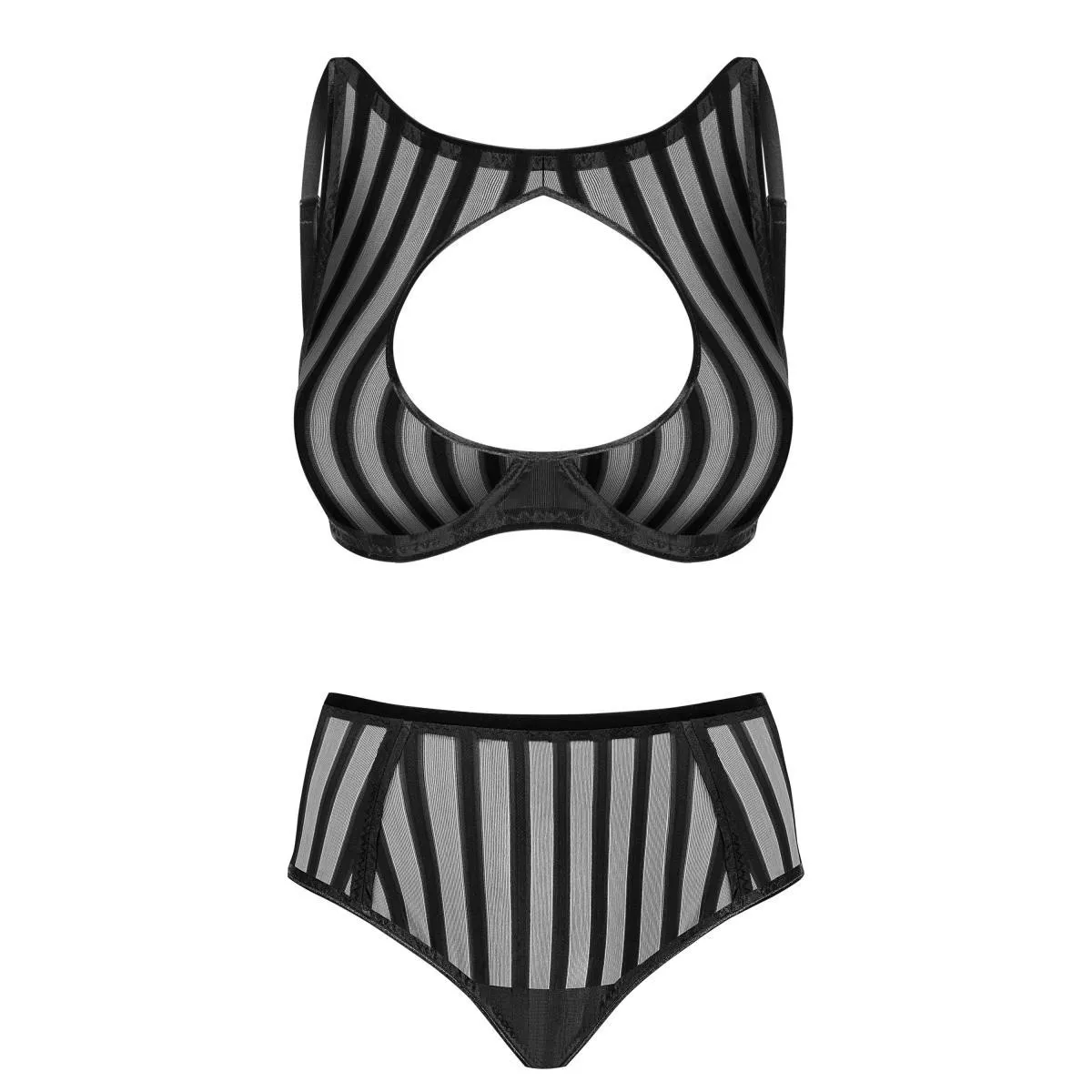 Set aus High Neck Bügel-BH und Panty 121418 von Petite Noir | Fesselliebe.de