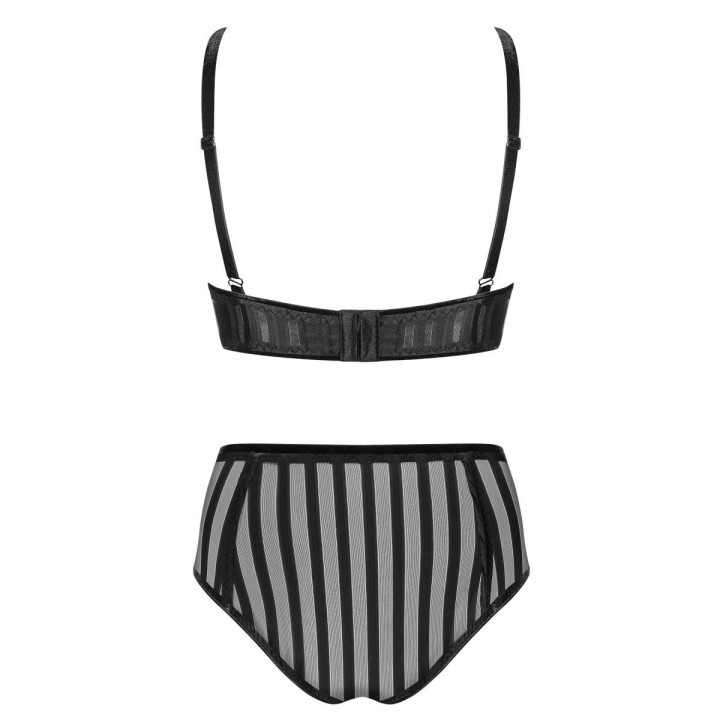 Set aus High Neck Bügel-BH und Panty 121418 von Petite Noir | Fesselliebe.de