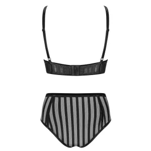 Set aus High Neck Bügel-BH und Panty 121418 von Petite Noir