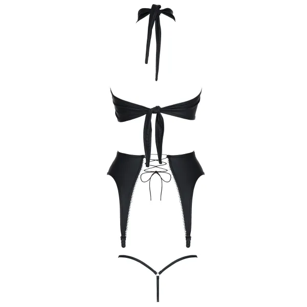 Schwarze Corsage DDHekate001 von Demoniq Dark Desire Collection | Fesselliebe.de