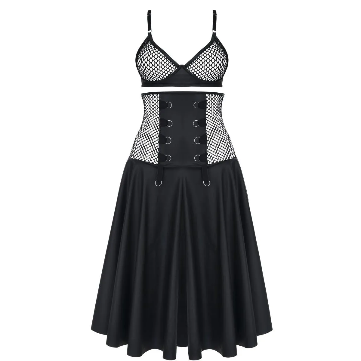 Schwarzes Set DDSelene001 von Demoniq Dark Desire Collection | Fesselliebe.de