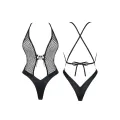 Schwarzer Body DDTetyda001 von Demoniq Dark Desire Collection