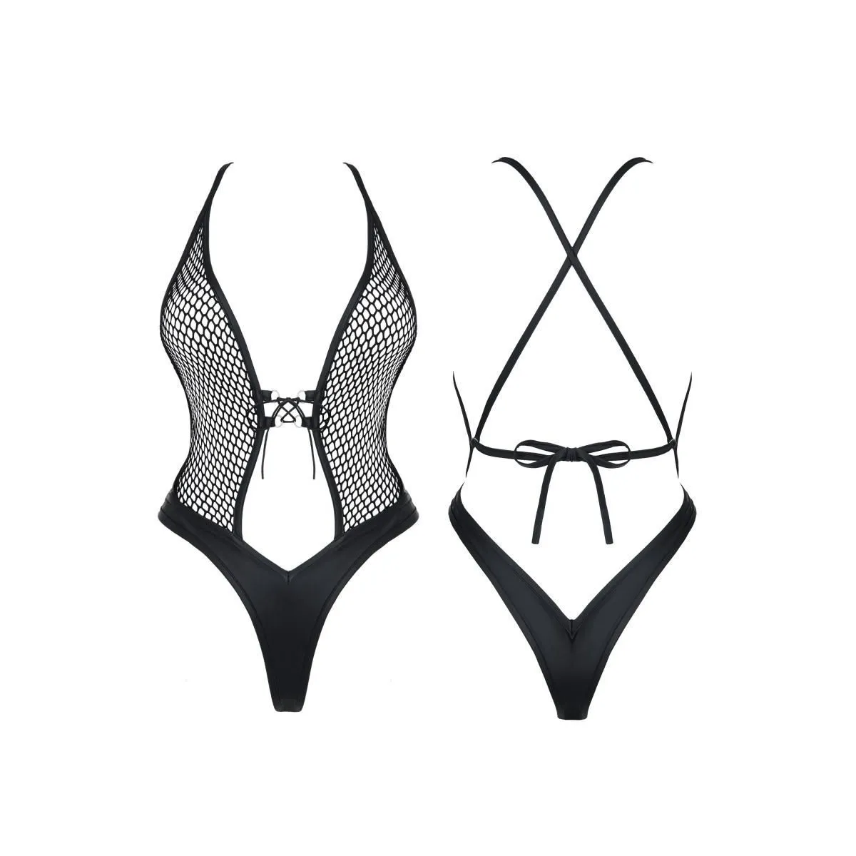 Schwarzer Body DDTetyda001 von Demoniq Dark Desire Collection | Fesselliebe.de