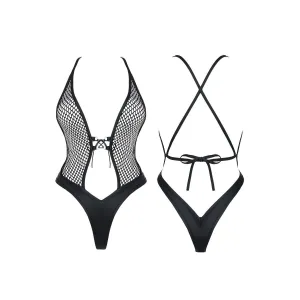 Schwarzer Body DDTetyda001 von Demoniq Dark Desire Collection