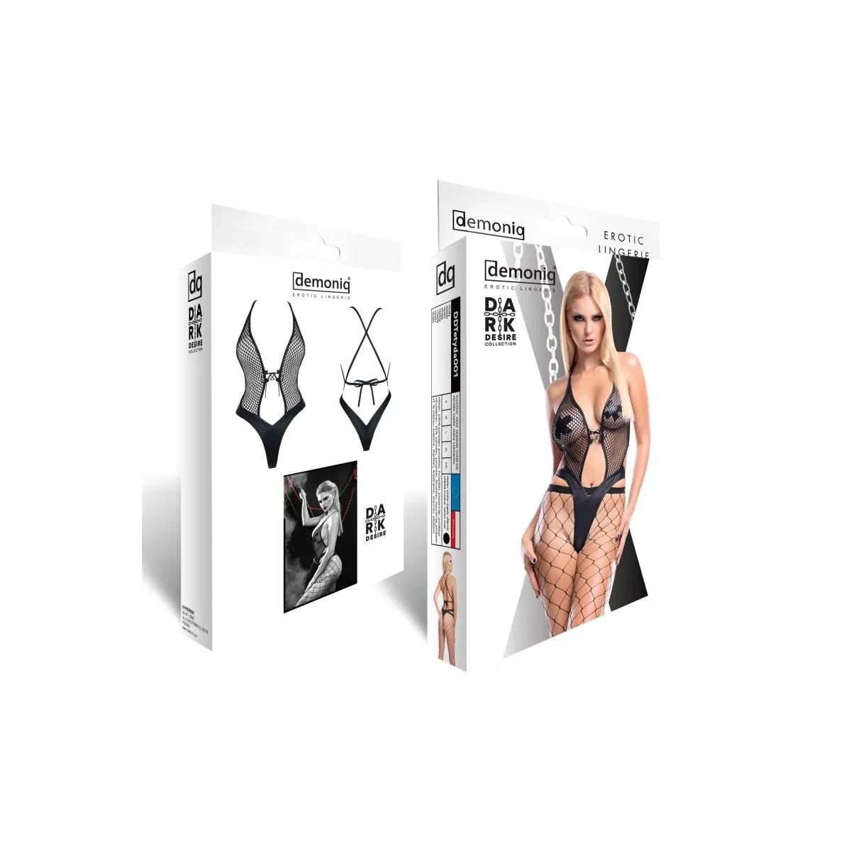 Schwarzer Body DDTetyda001 von Demoniq Dark Desire Collection | Fesselliebe.de
