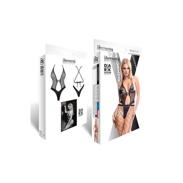Schwarzer Body DDTetyda001 von Demoniq Dark Desire Collection | Fesselliebe.de