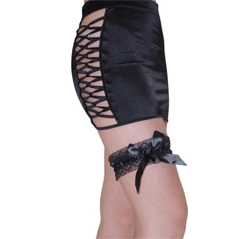 Schwarzes Strumpfband Dallas von Legg Story | Fesselliebe.de