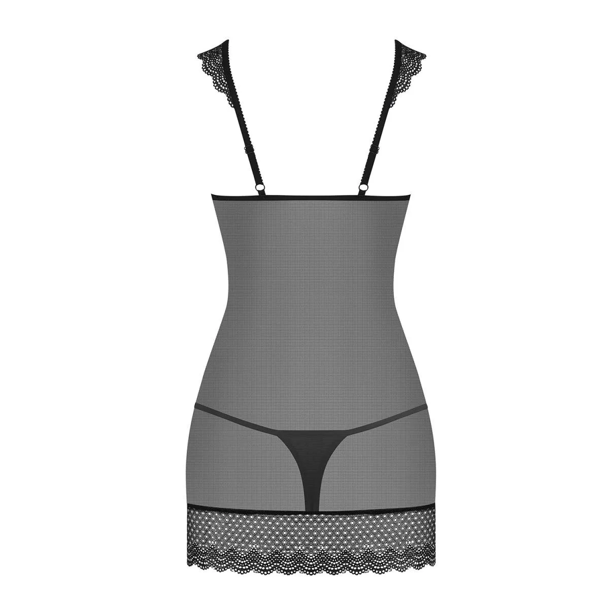 857-CHE-1 Chemise schwarz von Obsessive | Fesselliebe.de