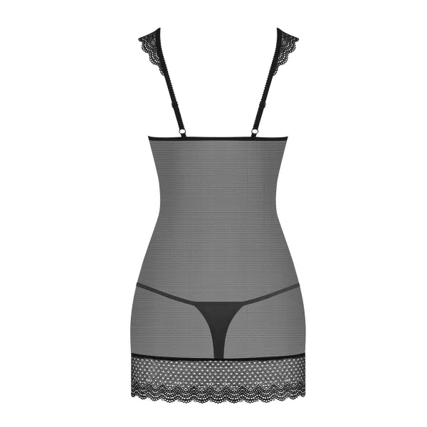 857-CHE-1 Chemise schwarz von Obsessive | Fesselliebe.de