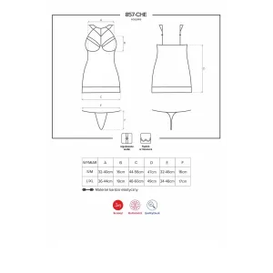 857-CHE-1 Chemise schwarz von Obsessive