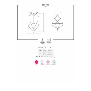 857-TED-1 ouvert Body schwarz von Obsessive