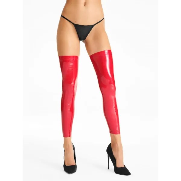 Rote Strümpfe S544 von 7-Heaven | Fesselliebe.de