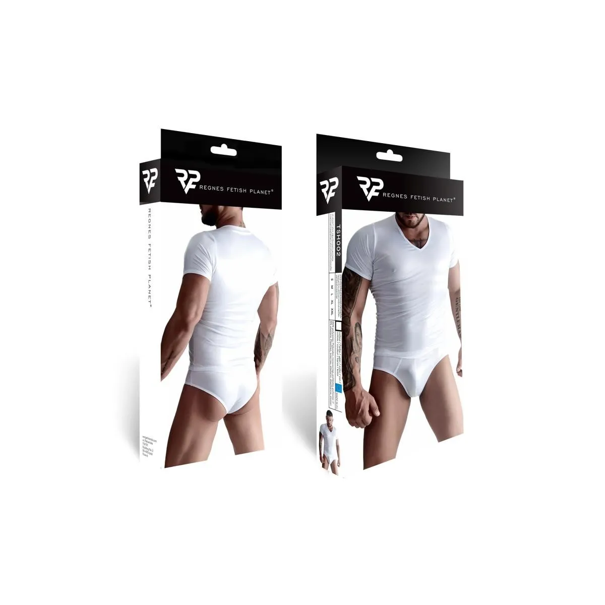 T-Shirt TSH002 weiß von Regnes Fetish Planet | Fesselliebe.de