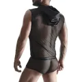 Kapuzen-Shirt TSH005 schwarz von Regnes Fetish Planet