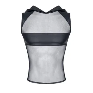 Kapuzen-Shirt TSH005 schwarz von Regnes Fetish Planet