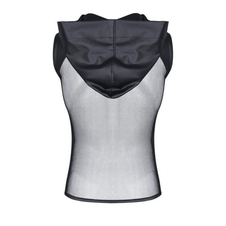 Kapuzen-Shirt TSH005 schwarz von Regnes Fetish Planet | Fesselliebe.de