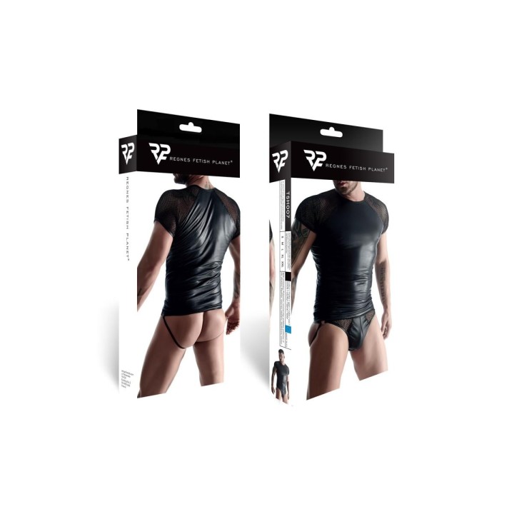 T-Shirt TSH007 schwarz von Regnes Fetish Planet | Fesselliebe.de